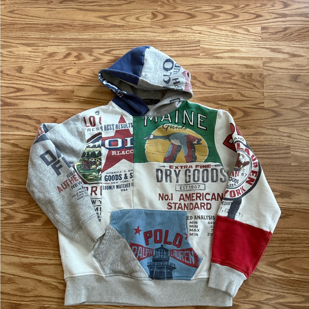 Polo by Ralph Lauren Graphic Patchwork Hoodie
